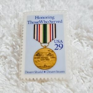 USPS Commemorative Stamp Pin Desert Shield Desert Storm